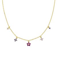 Collana Amen Donna Primula in Argento Zircone CLFIMGFU1